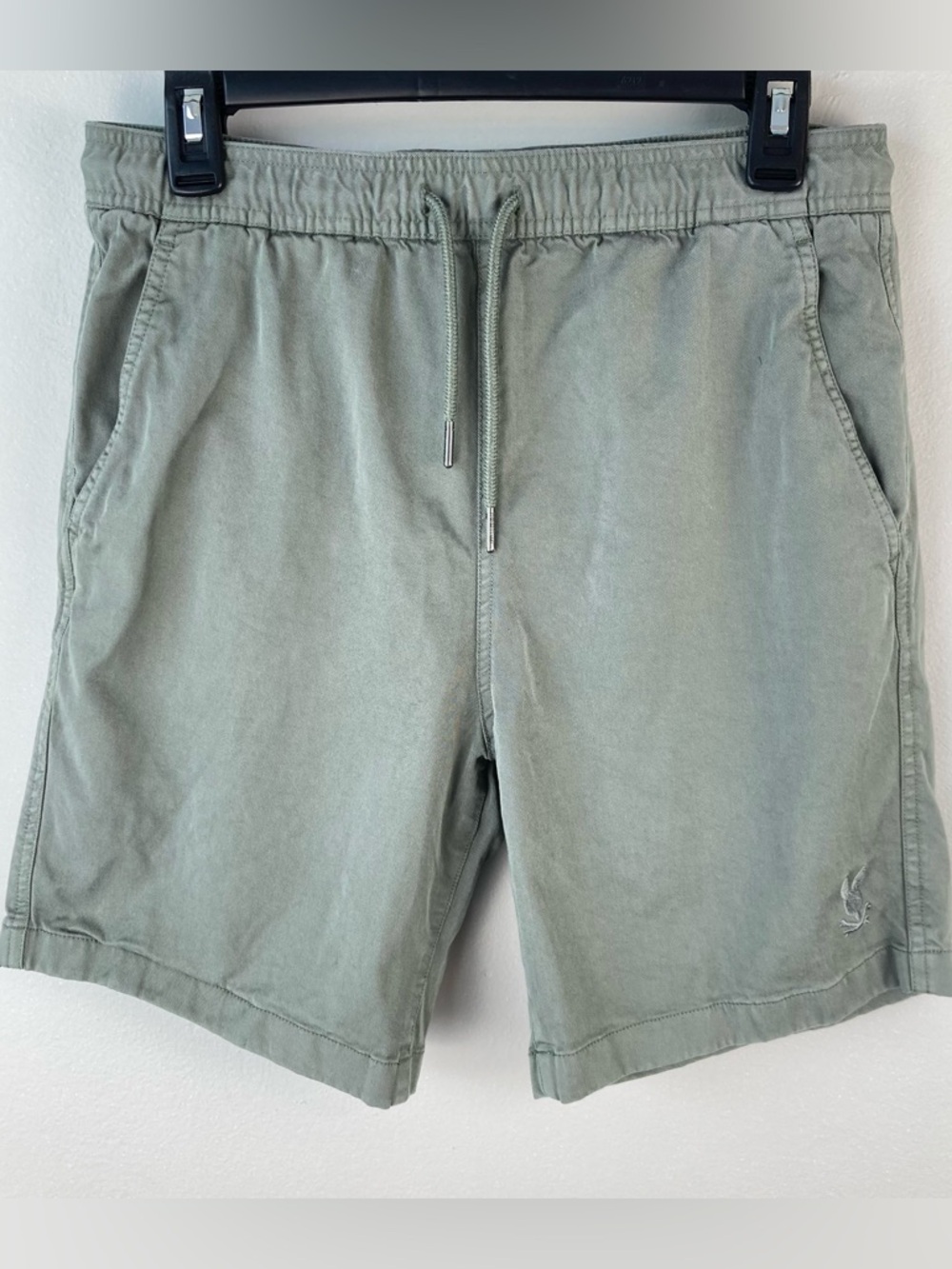 Psycho Bunny Men's Willis Green Shorts Stretch Elastic Drawstring Waist Size XL